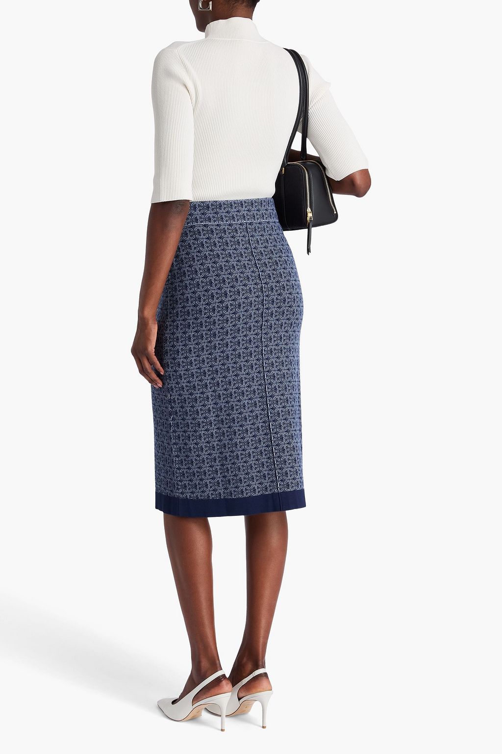 CLAUDIE PIERLOT ジャカードニット ミディスカート