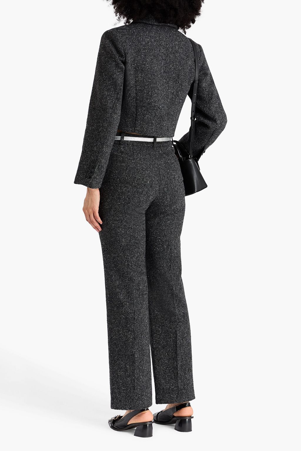 CLAUDIE PIERLOT Cropped bouclé-tweed jacket