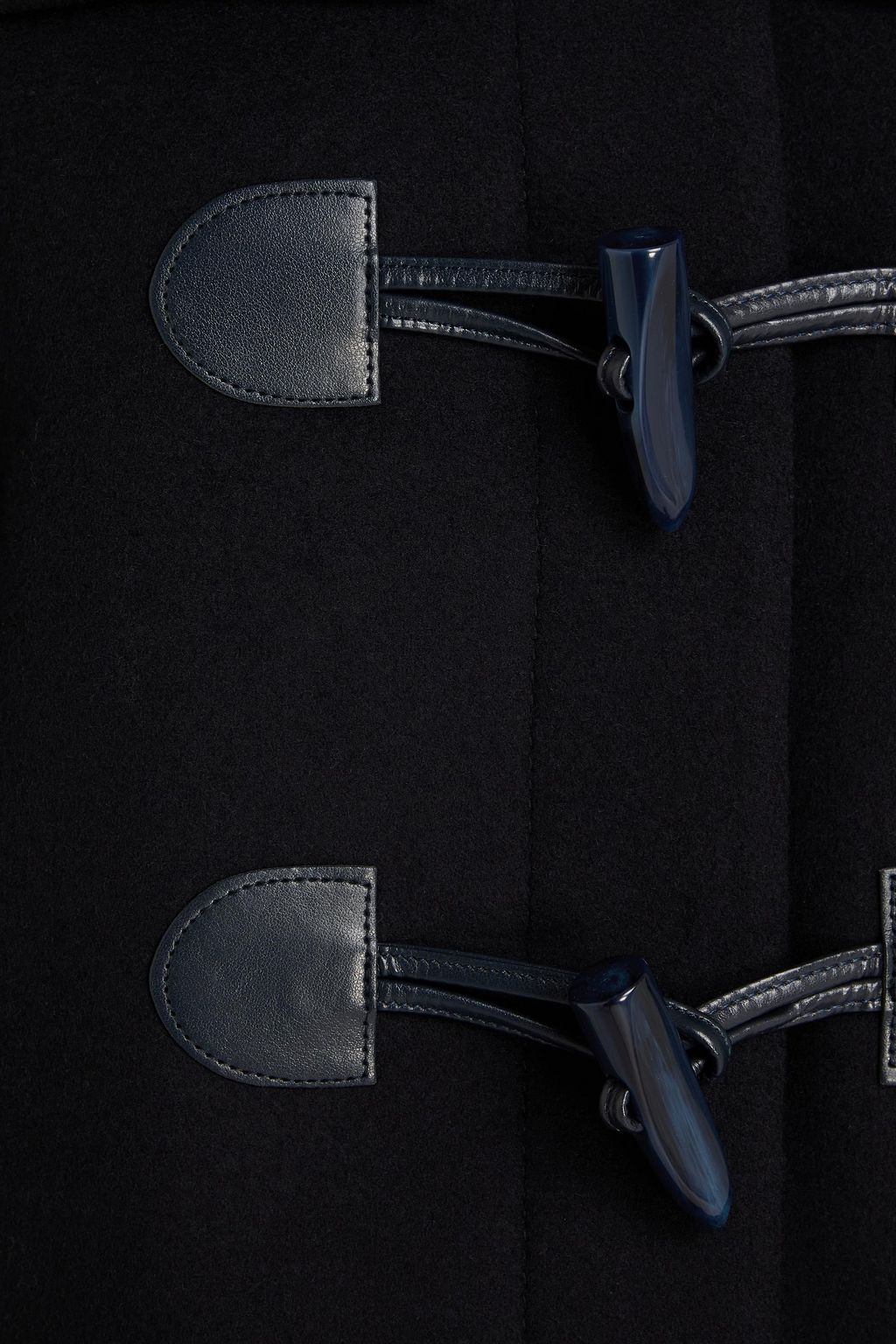 CLAUDIE PIERLOT معطف "جارانسيا" بقبعة من لبّاد مصنوع من مزيج الصوف