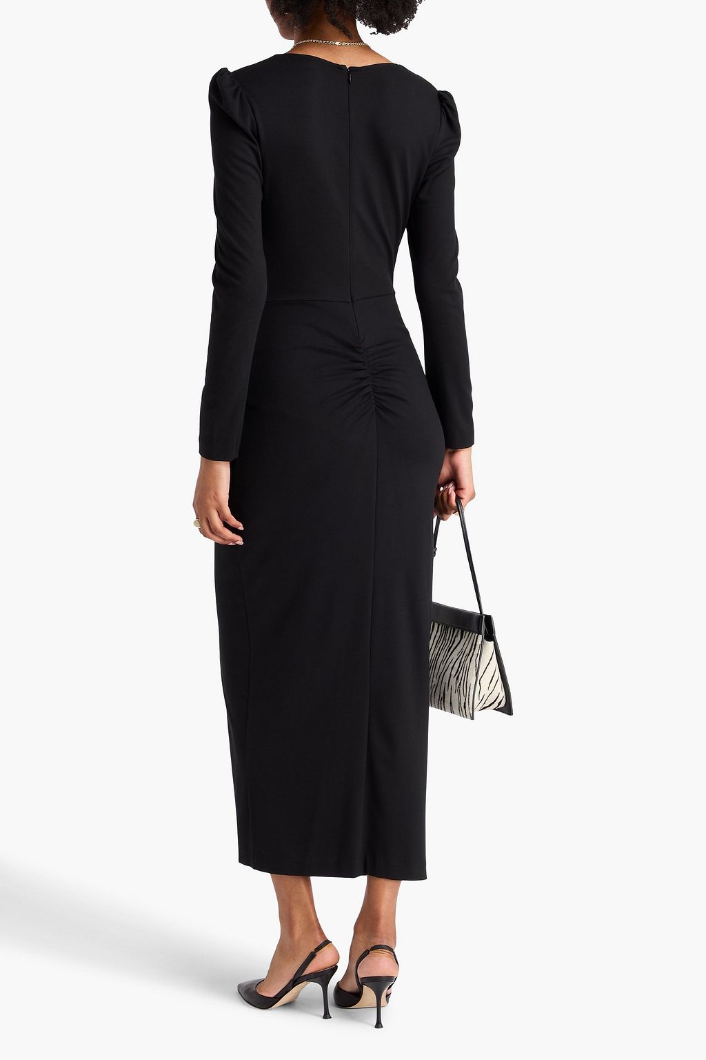 DIANE VON FURSTENBERG Hughie ruched jersey midi dress