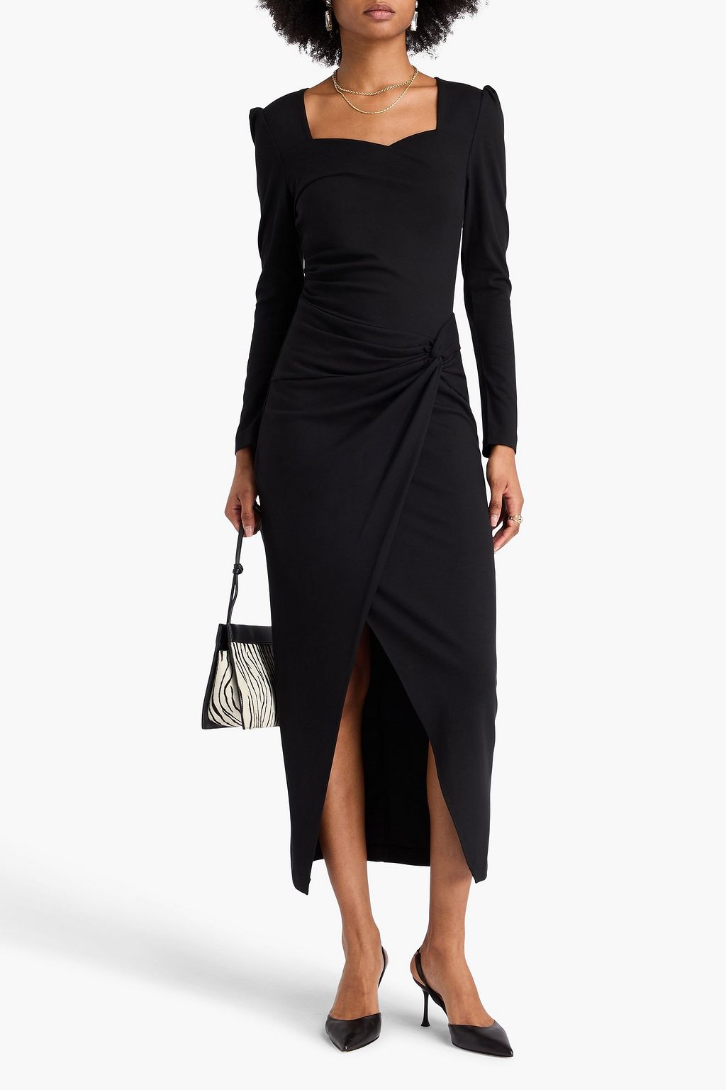 DIANE VON FURSTENBERG Hughie ruched jersey midi dress