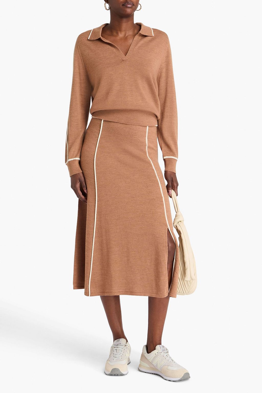 CHINTI & PARKER Jeanne merino wool polo sweater