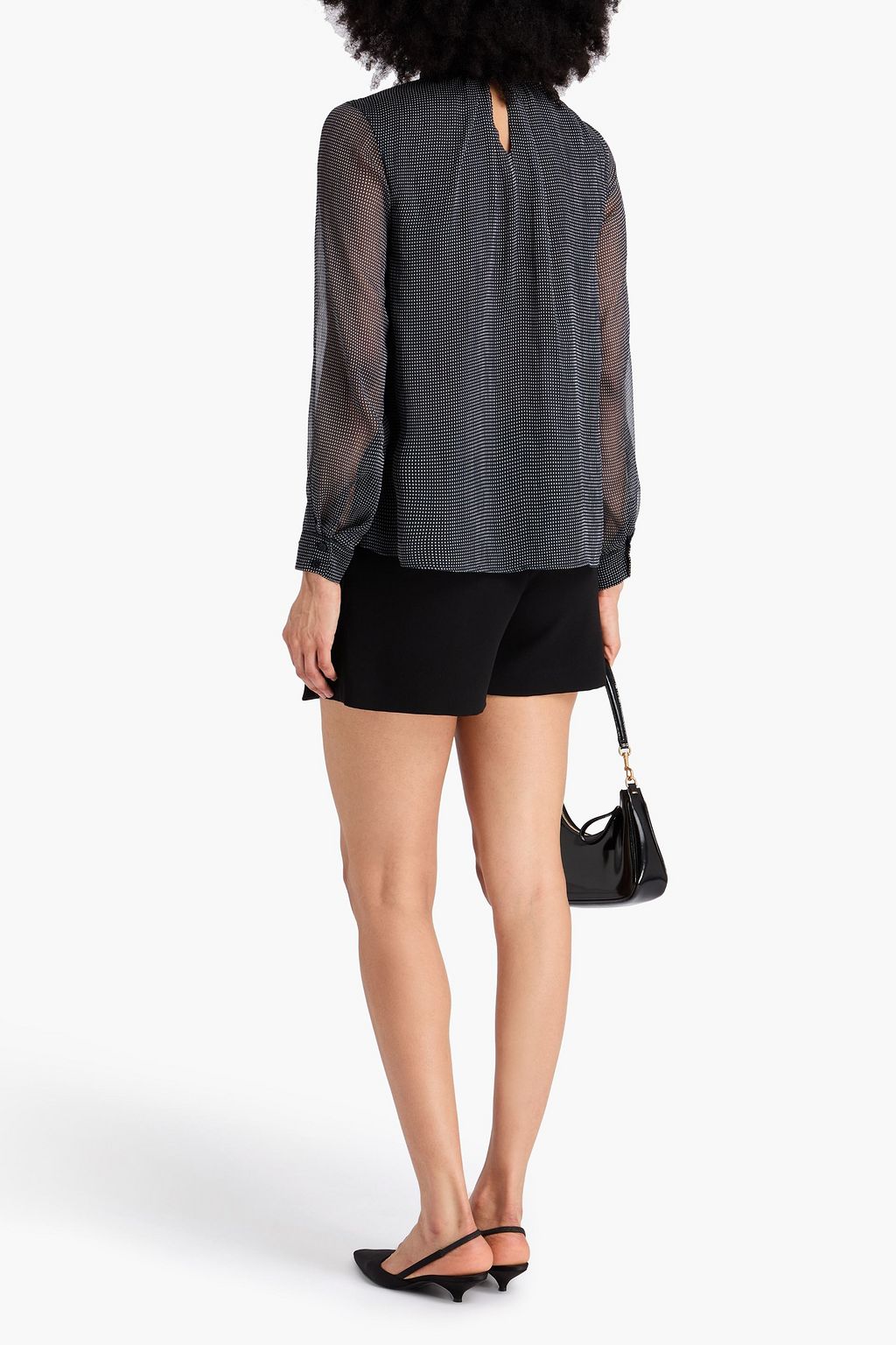 CLAUDIE PIERLOT Schluppenbluse aus Krepon