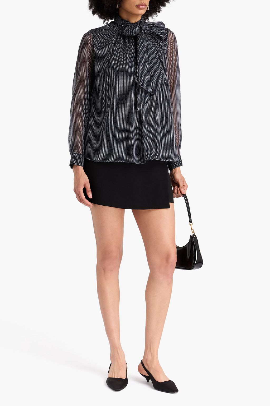 CLAUDIE PIERLOT Schluppenbluse aus Krepon