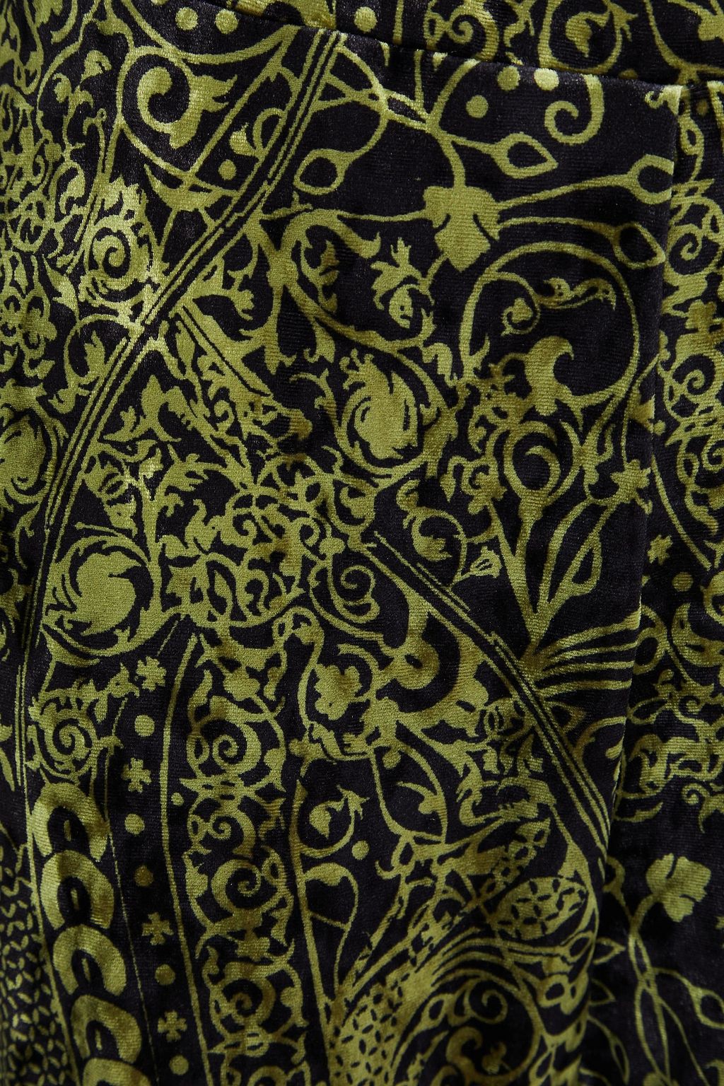 DIANE VON FURSTENBERG Ruthette printed velvet flared pants
