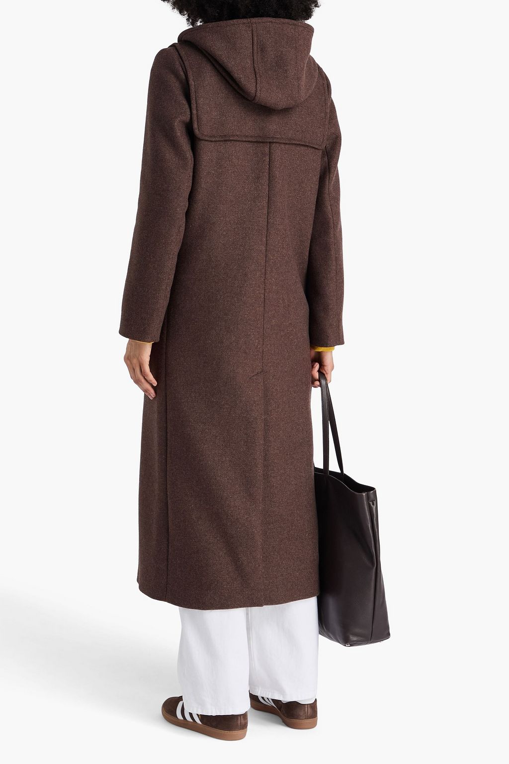 CLAUDIE PIERLOT Wool-blend felt hooded coat