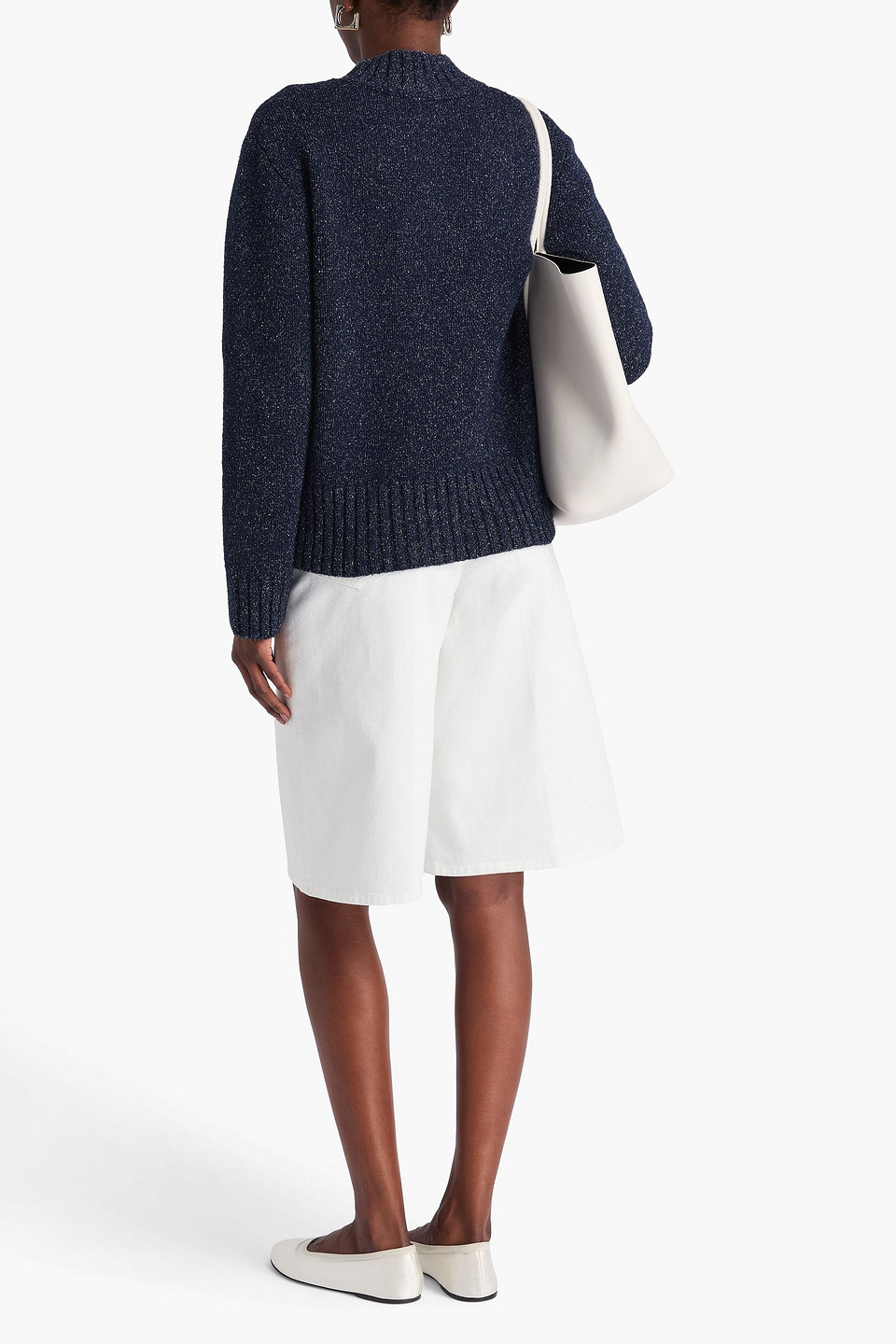  Claudie Pierlot - Rollkragenpullover Aus Einer Woll-seidenmischung - Blau - M 