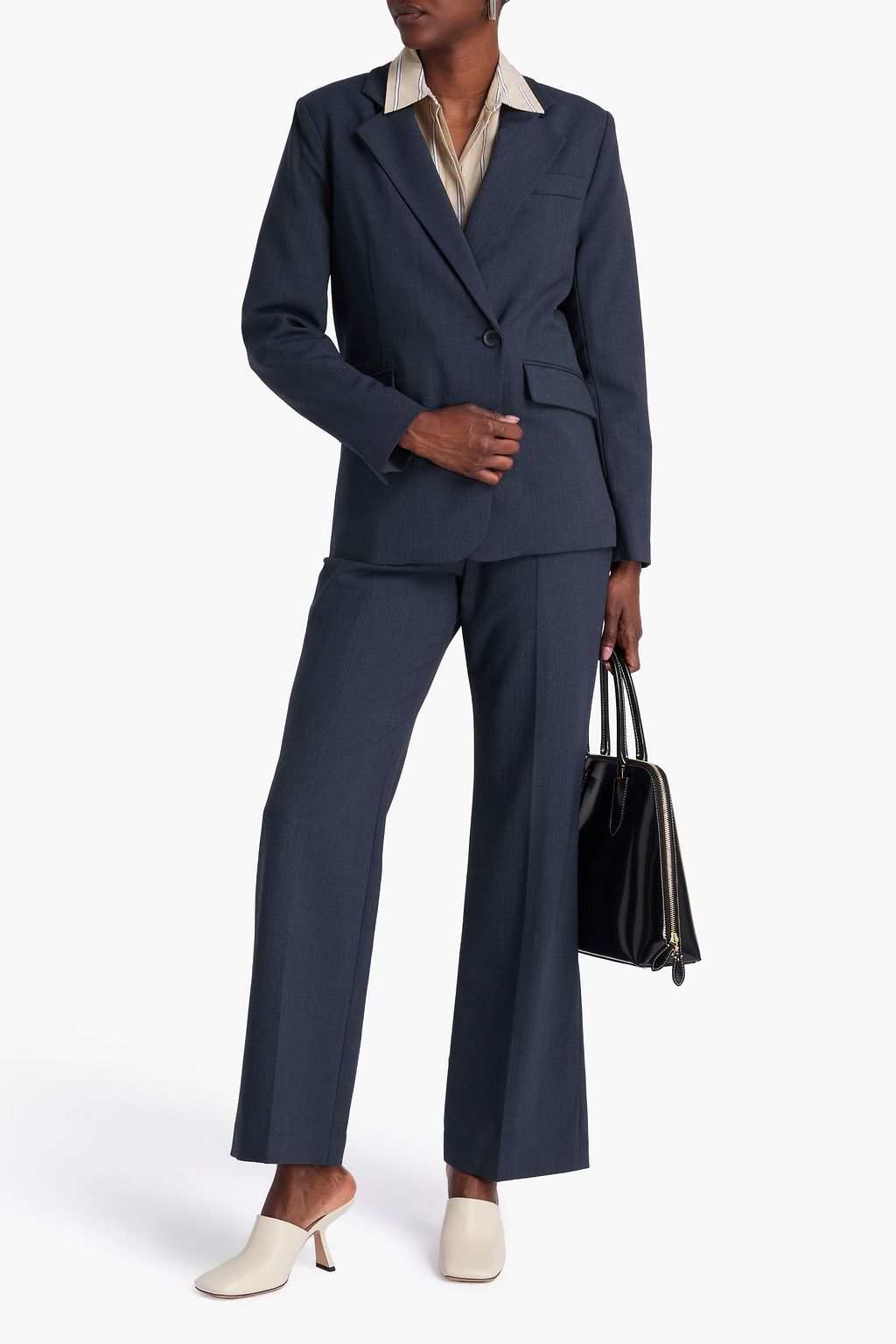 CLAUDIE PIERLOT Wool-blend twill blazer