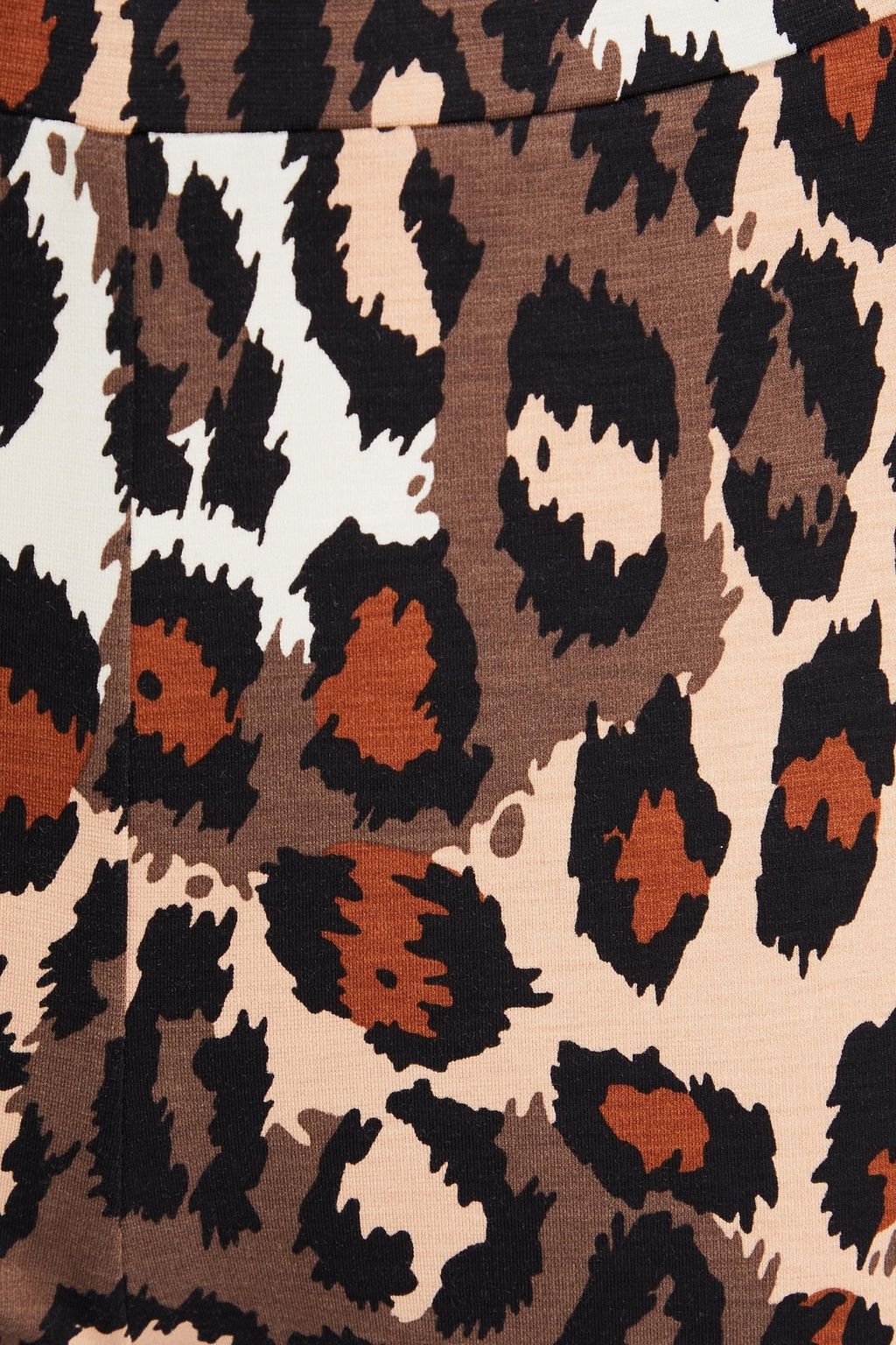 DIANE VON FURSTENBERG Brooklyn leopard-print jersey flared pants