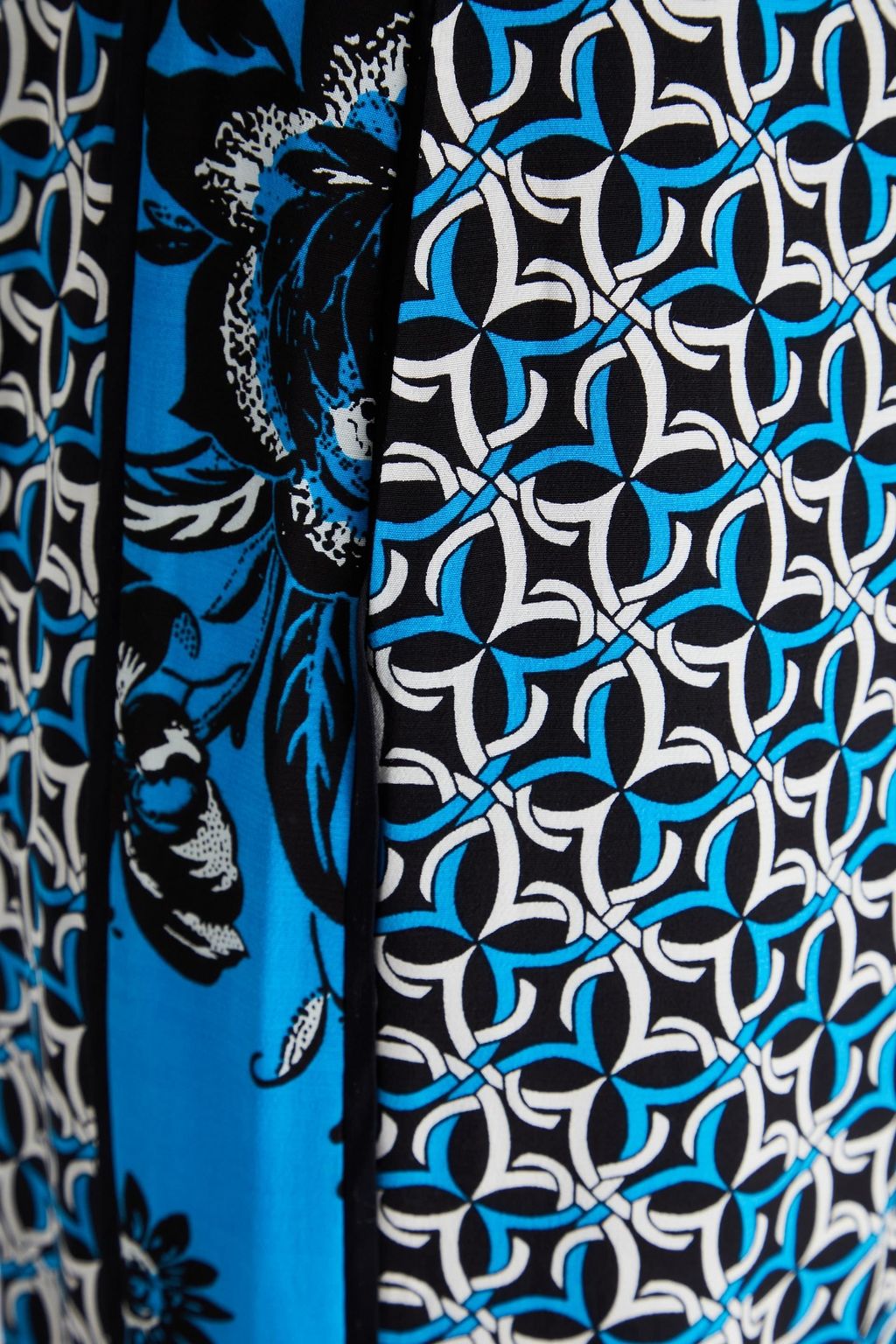 DIANE VON FURSTENBERG Bedruckte Hose „Sarina“ mit weitem Bein aus Twill