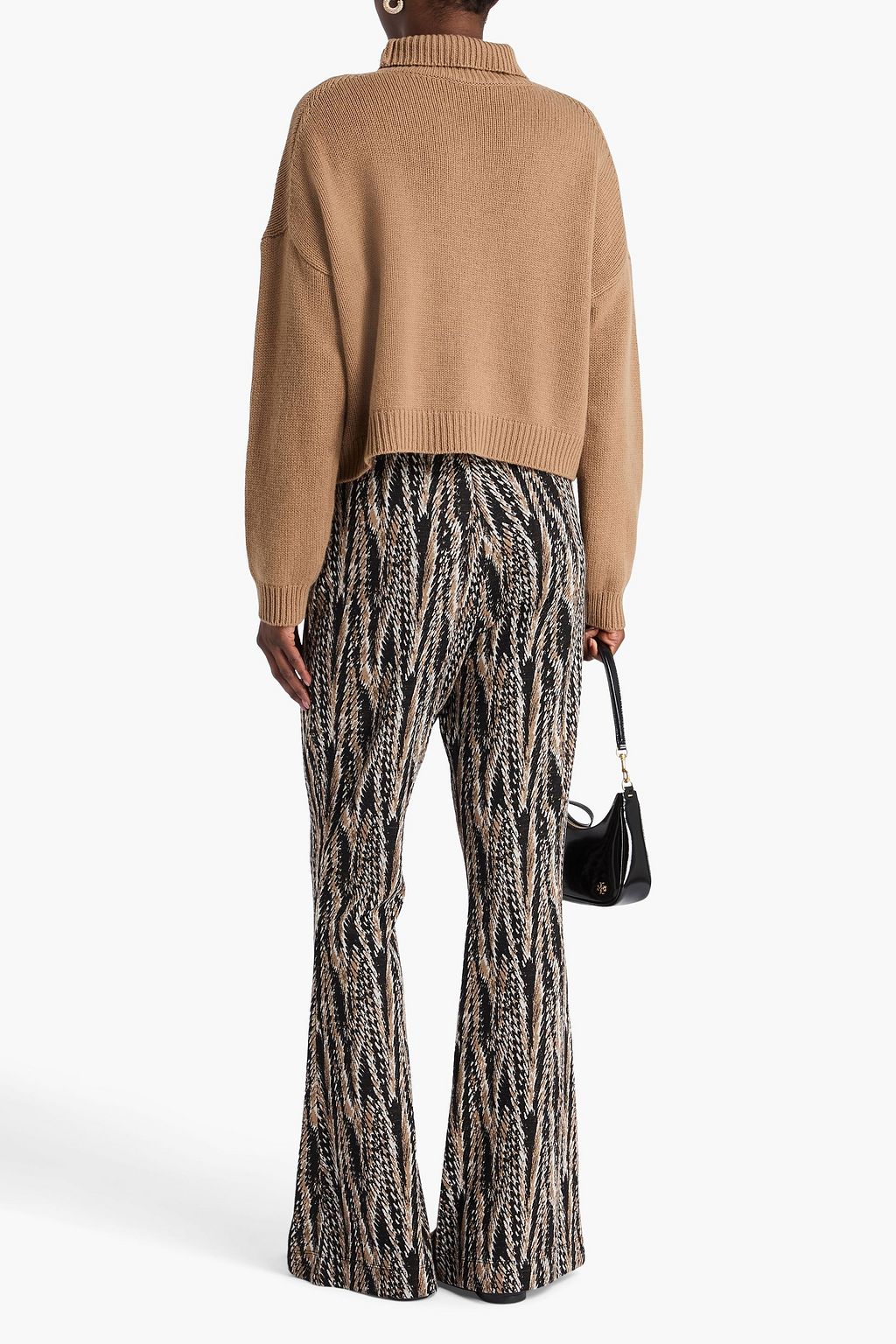 DIANE VON FURSTENBERG Schlaghose „Burano“ aus Jacquard mit Print