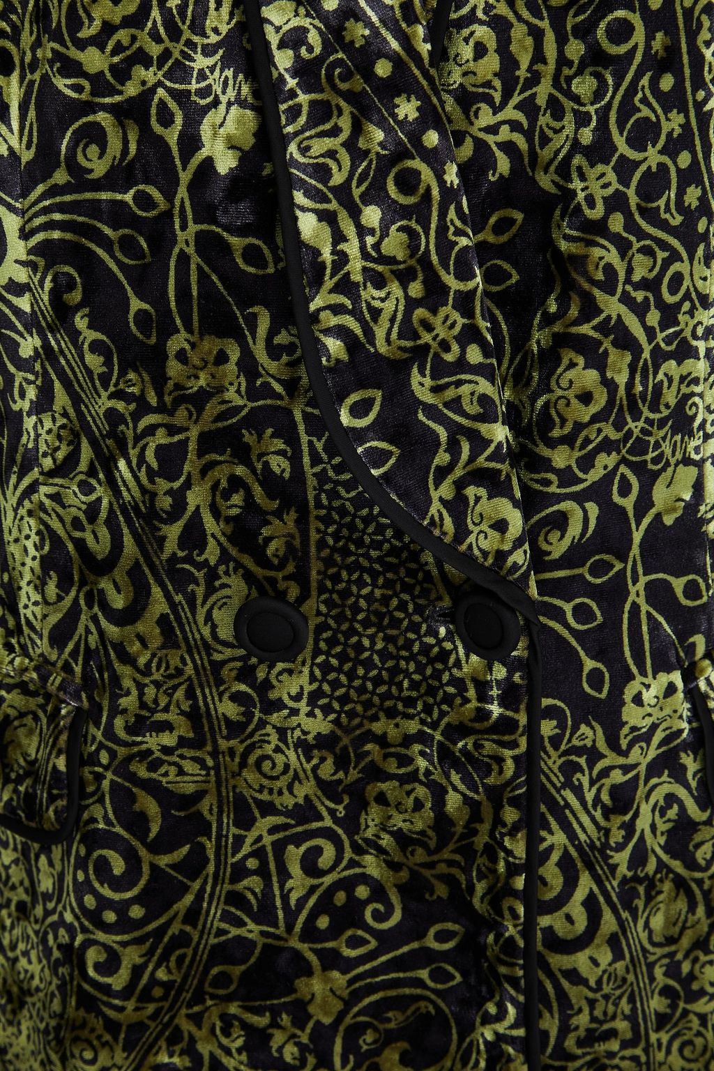 DIANE VON FURSTENBERG Chiana double-breasted printed velvet blazer