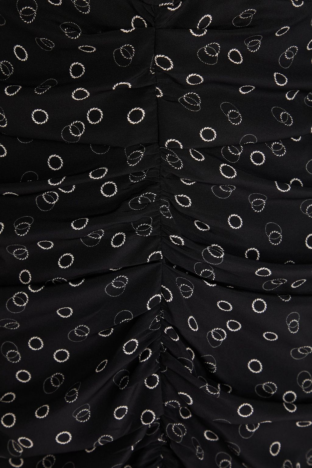 ISABEL MARANT Minikleid „Celina“ aus Crêpe de Chine aus Seide mit Print und Raffungen