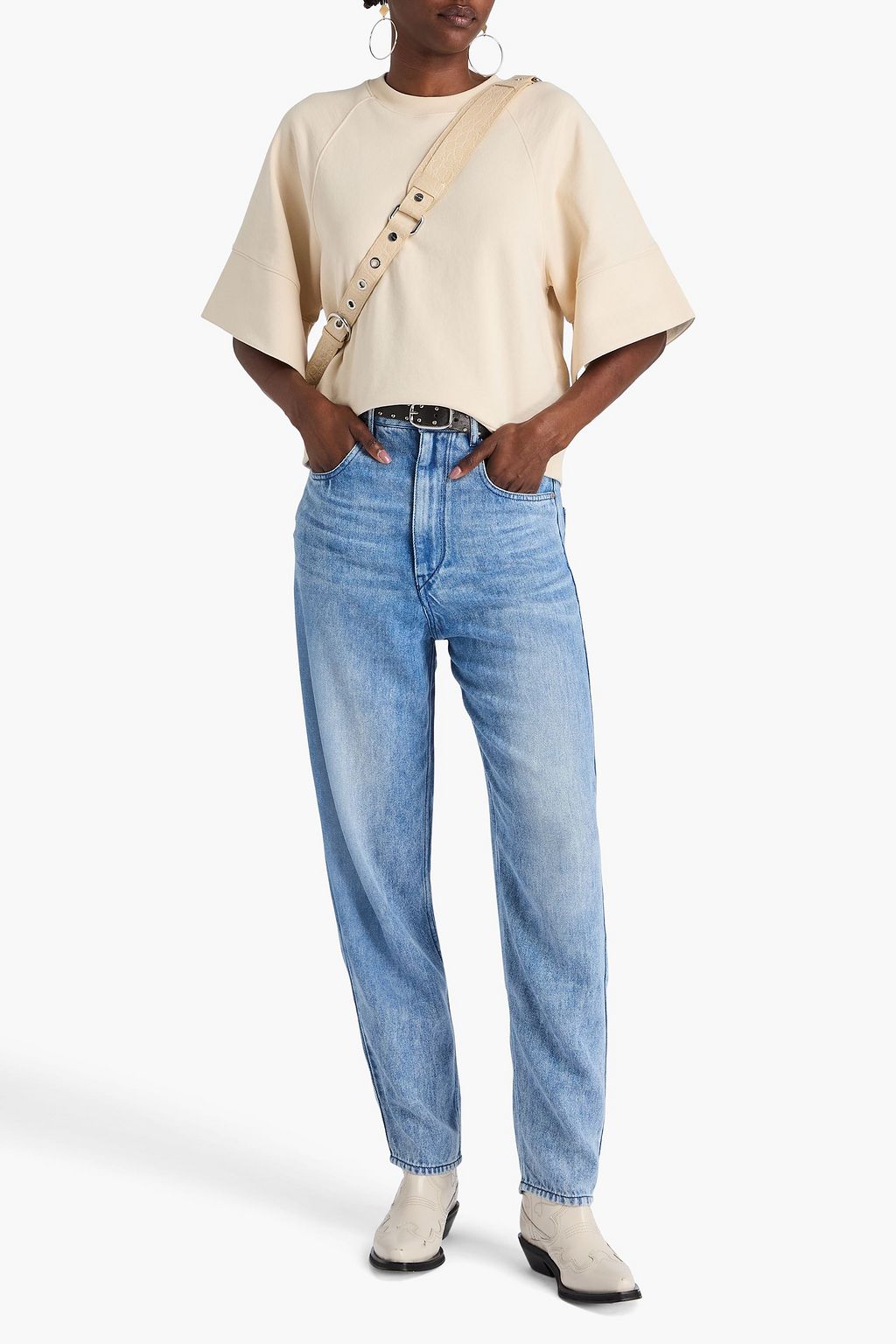 MARANT ÉTOILE Ticosy high-rise tapered jeans