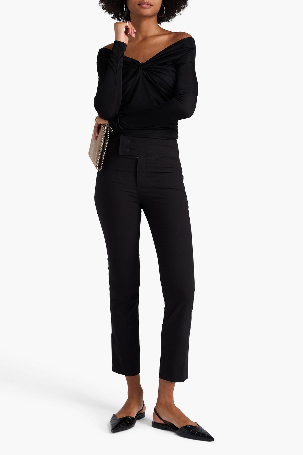 ISABEL MARANT Ovida cotton-blend crepe straight-leg pants