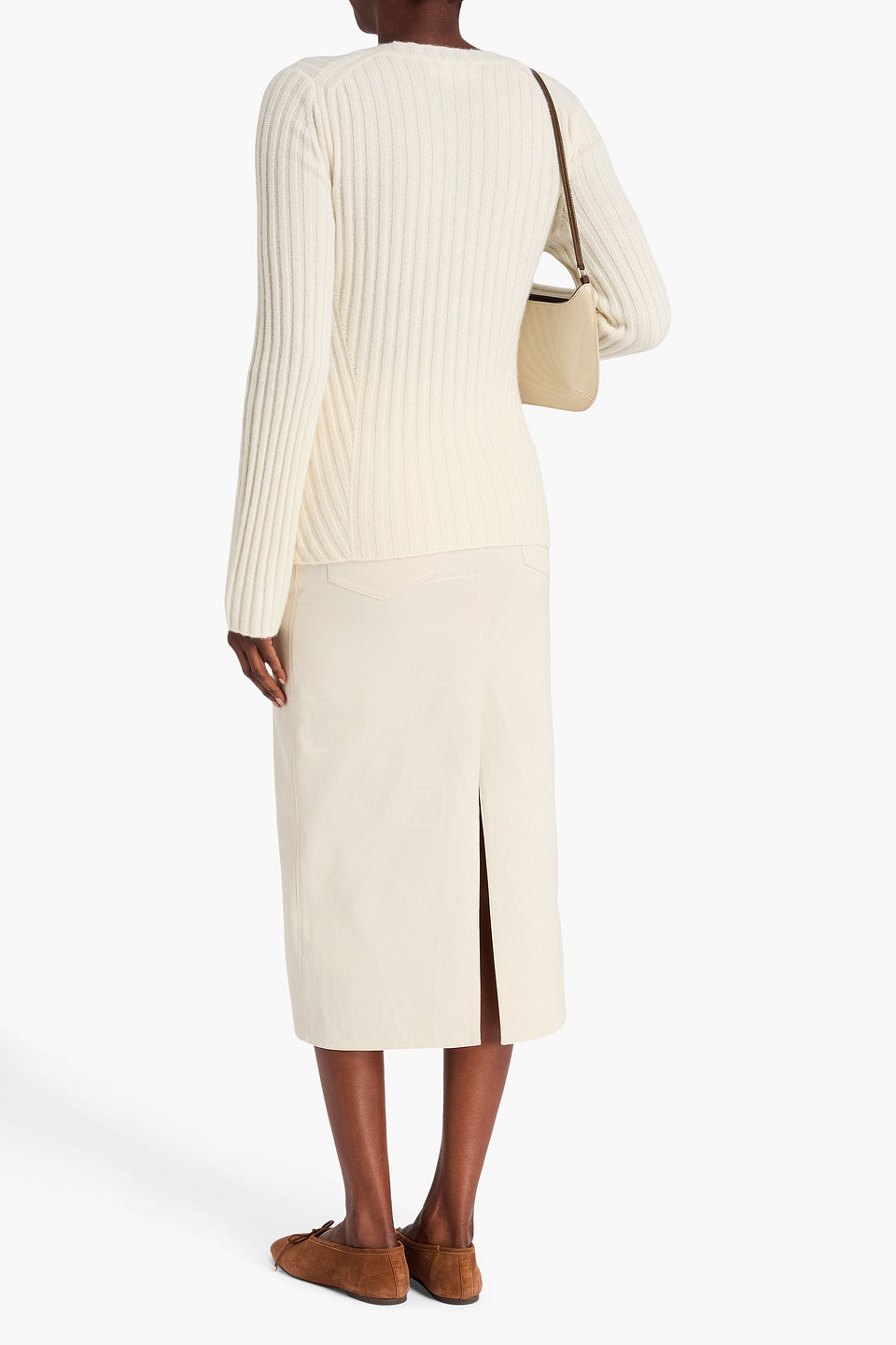  Chinti & Parker - Gerippter Kaschmirpullover - Weiß - Xl 