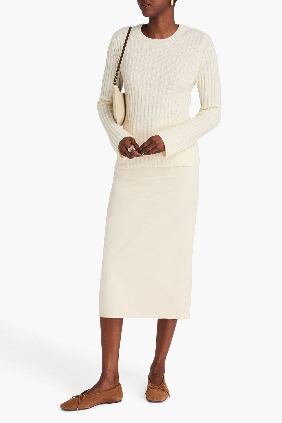  Chinti & Parker - Gerippter Kaschmirpullover - Weiß - Xl 