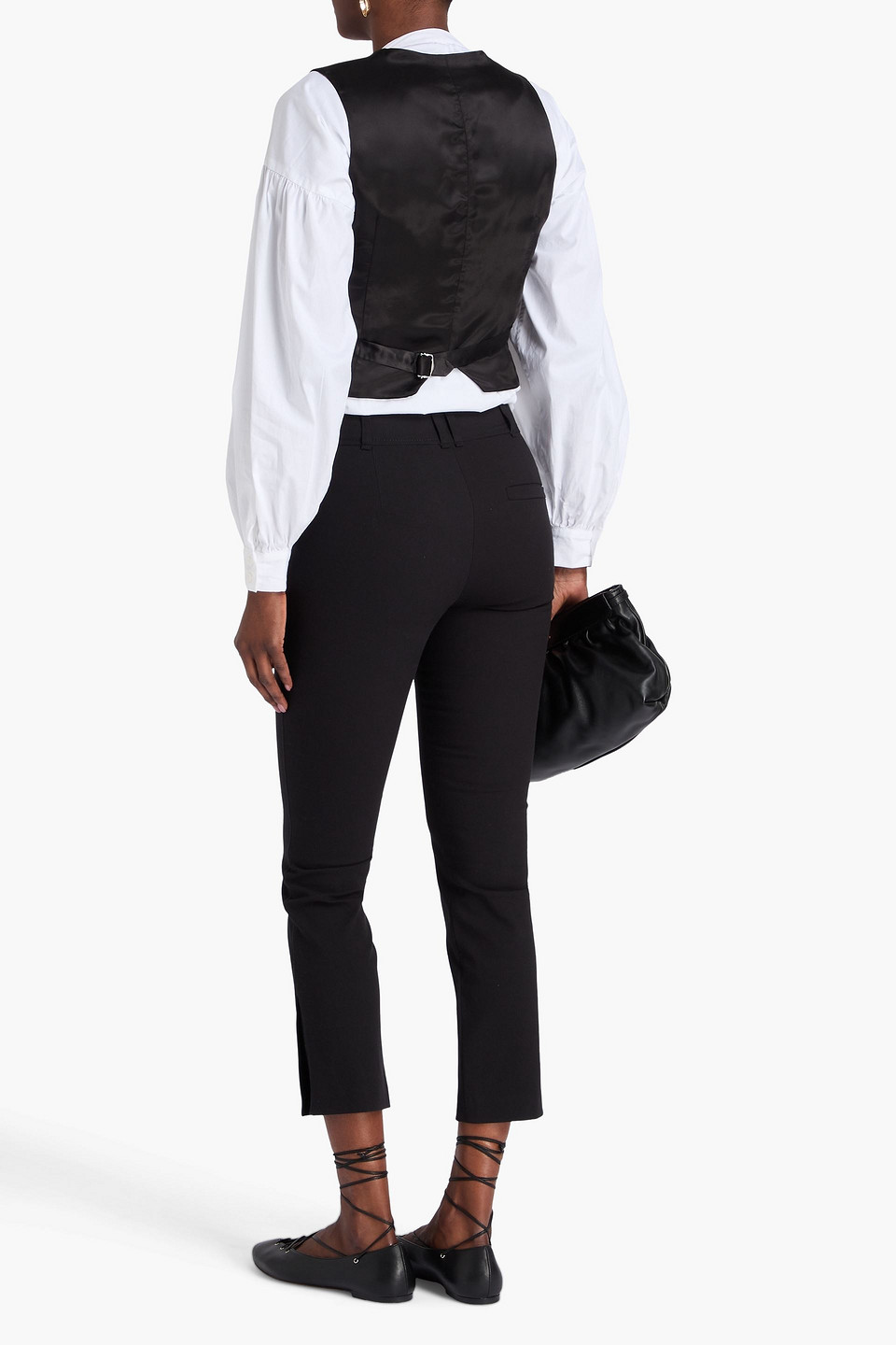  Isabel Marant - Hose „lovida“ Mit Geradem Bein Aus Stretch-crêpe Aus Einer Baumwollmischung - Schwarz - Fr 34 