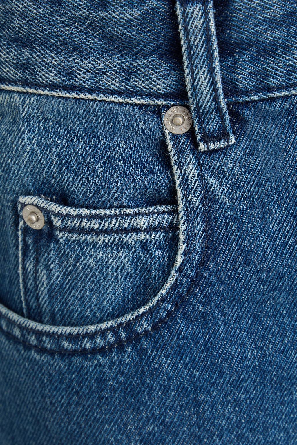 MARANT ÉTOILE ハイライズ フレアジーンズ 色あせ加工