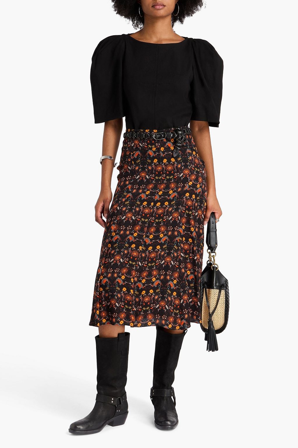 ISABEL MARANT Fergyo hemp-blend crepe top