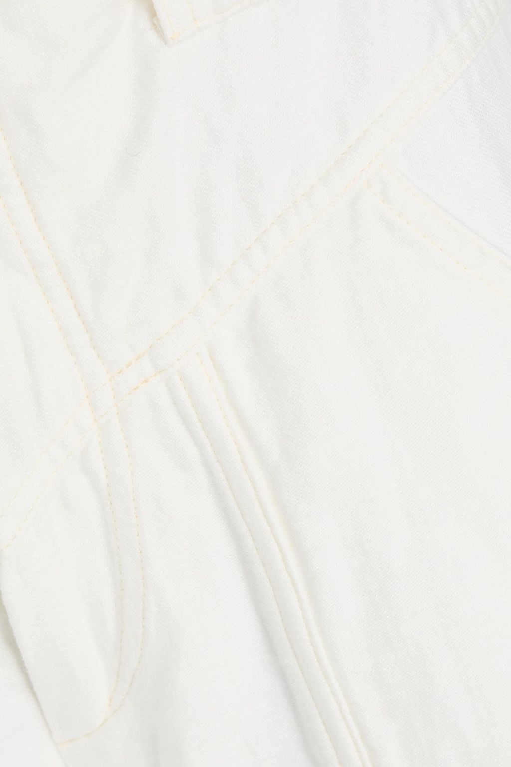 ISABEL MARANT Kaori cotton and linen-blend twill tapered pants