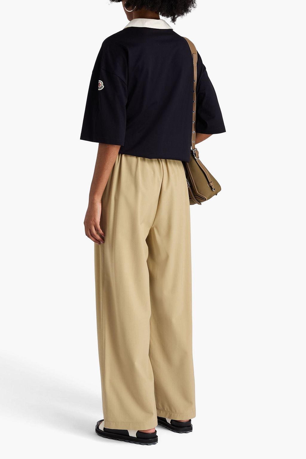 MONCLER Woven wide-leg pants