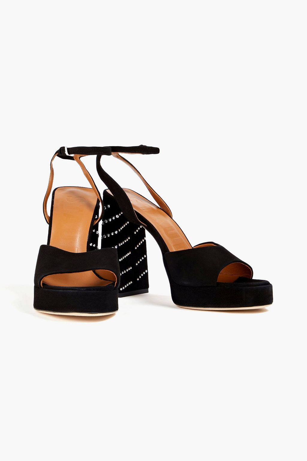 STAUD Solange studded suede sandals