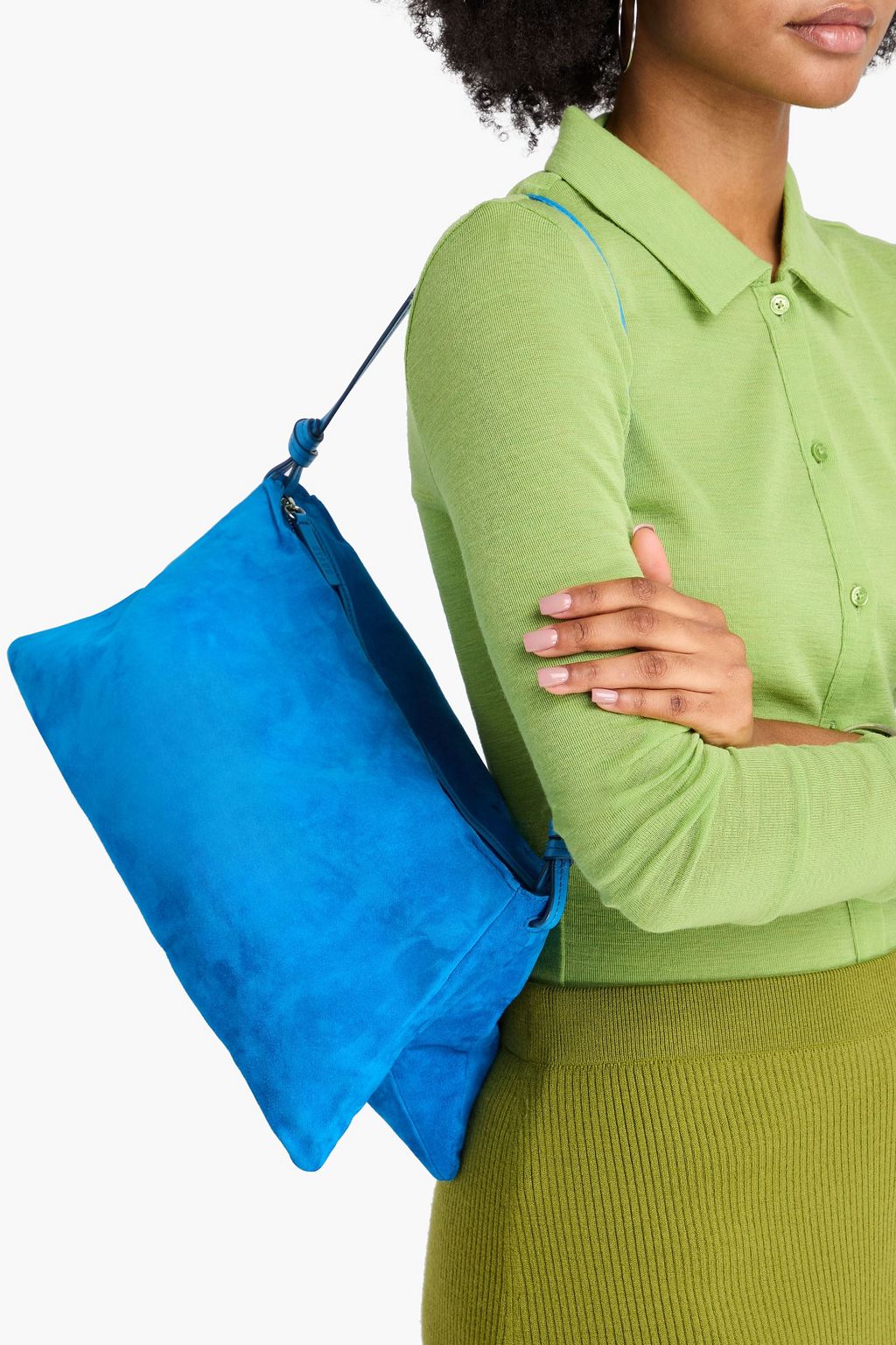 STAUD Vivi suede shoulder bag