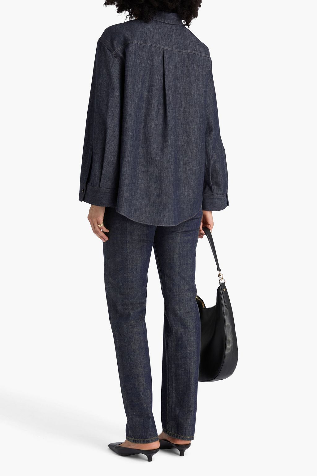 BRUNELLO CUCINELLI Jeanshemd mit Zierperlen