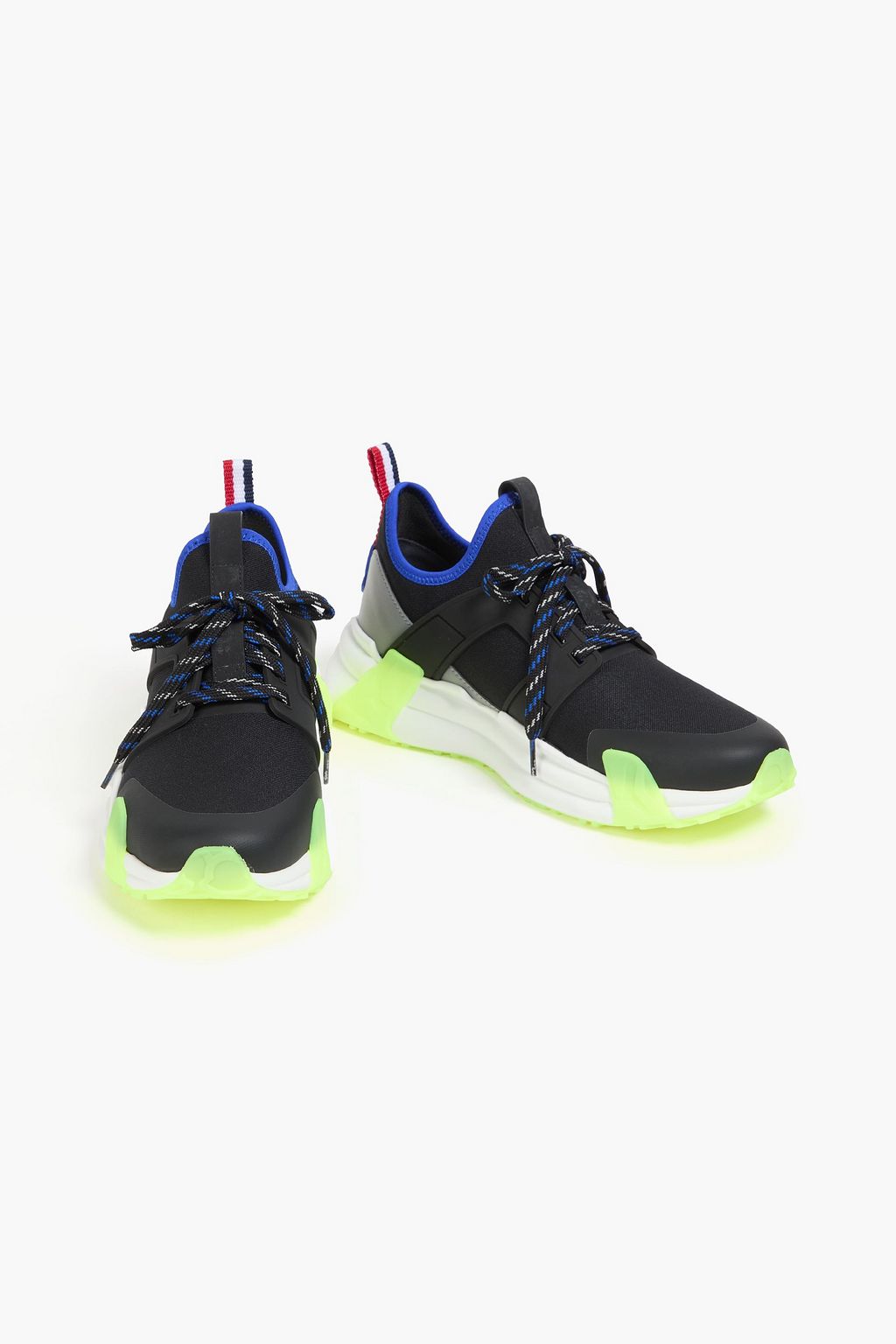 MONCLER Lunarove neoprene and leather sneakers