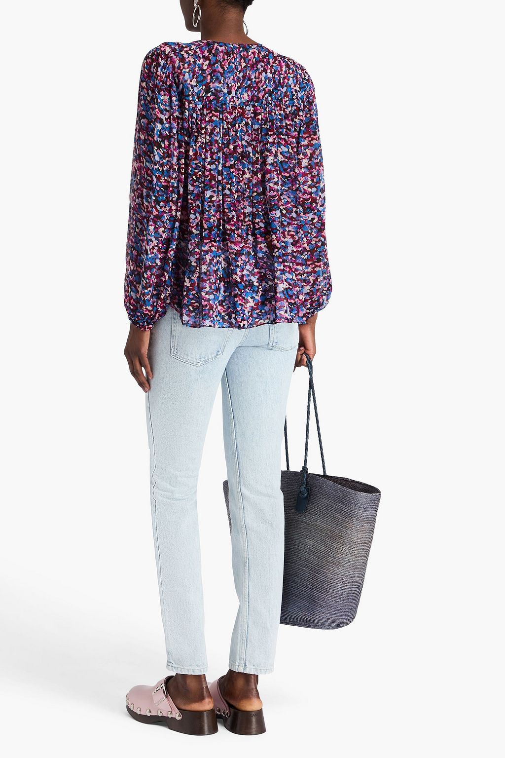 MARANT ÉTOILE クレポン ブラウス プリント入り
