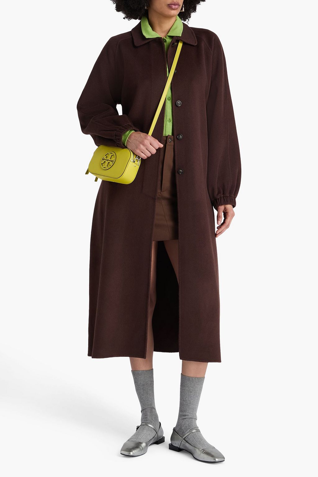 CLAUDIE PIERLOT Wool-blend felt coat
