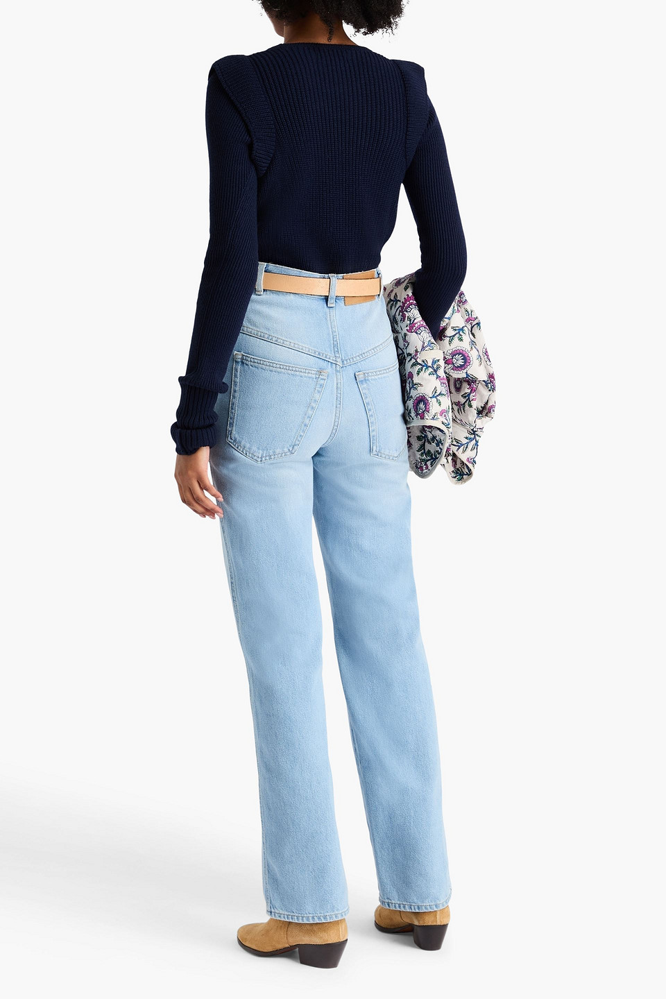  Isabel Marant - Mehrlagiger Pullover „carla“ Aus Einer Merinowollmischung - Blau - Fr 40 