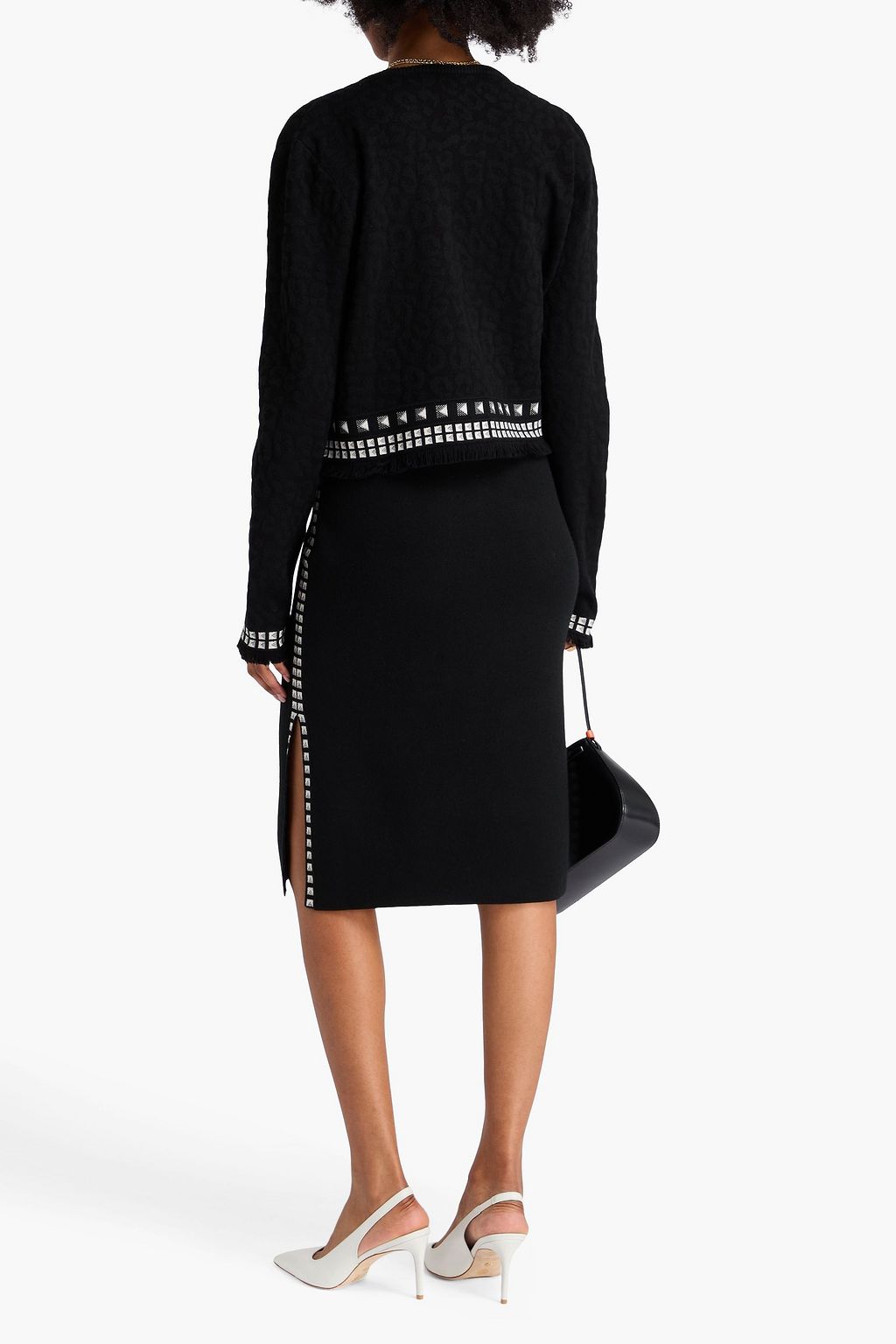 DIANE VON FURSTENBERG Brogan jacquard-knit cardigan