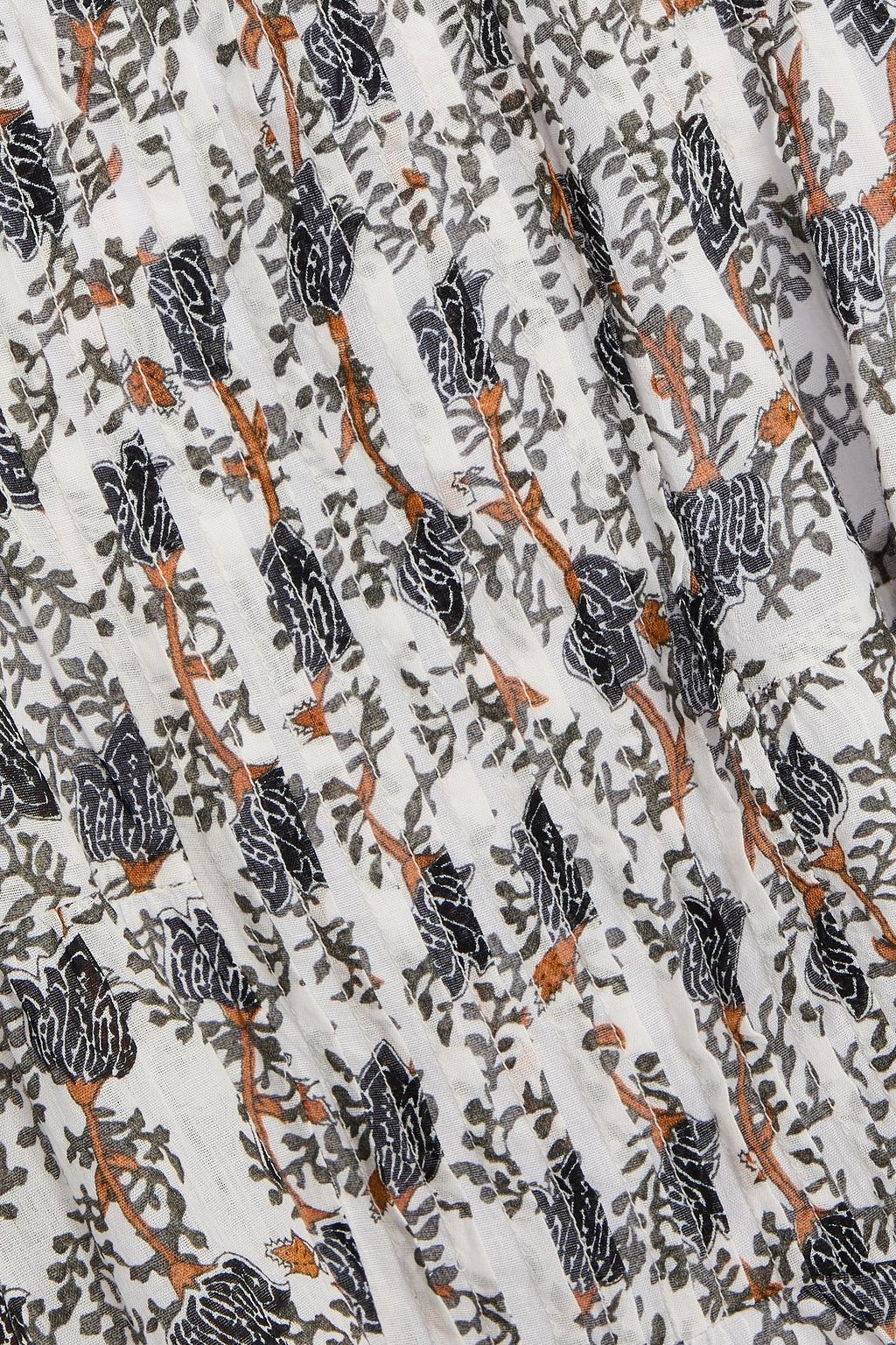 MARANT ÉTOILE コットン トップス ラッフル付き フローラルプリント