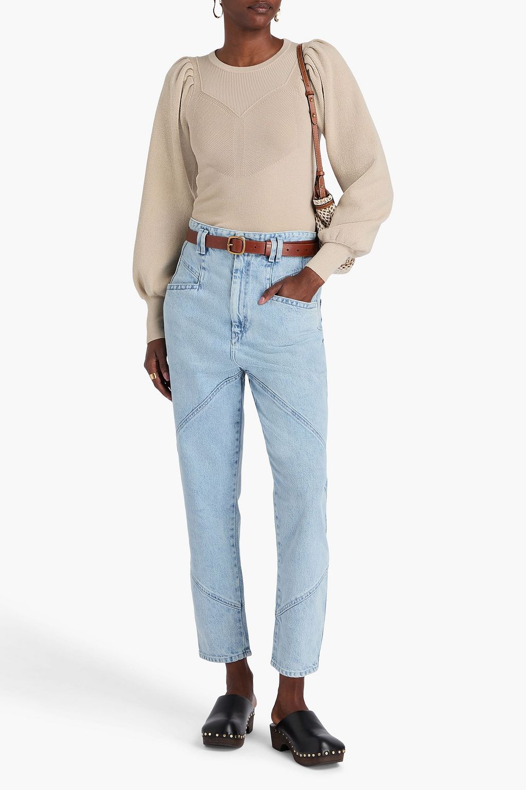 ISABEL MARANT Nadeloisa high-rise tapered jeans