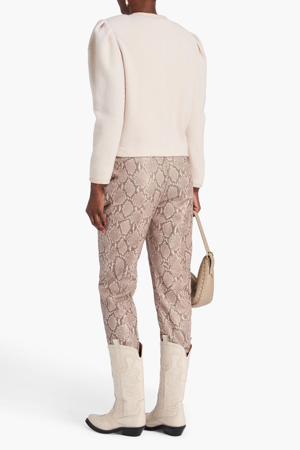 ISABEL MARANT Zingy pleated wool-blend bouclé jacket