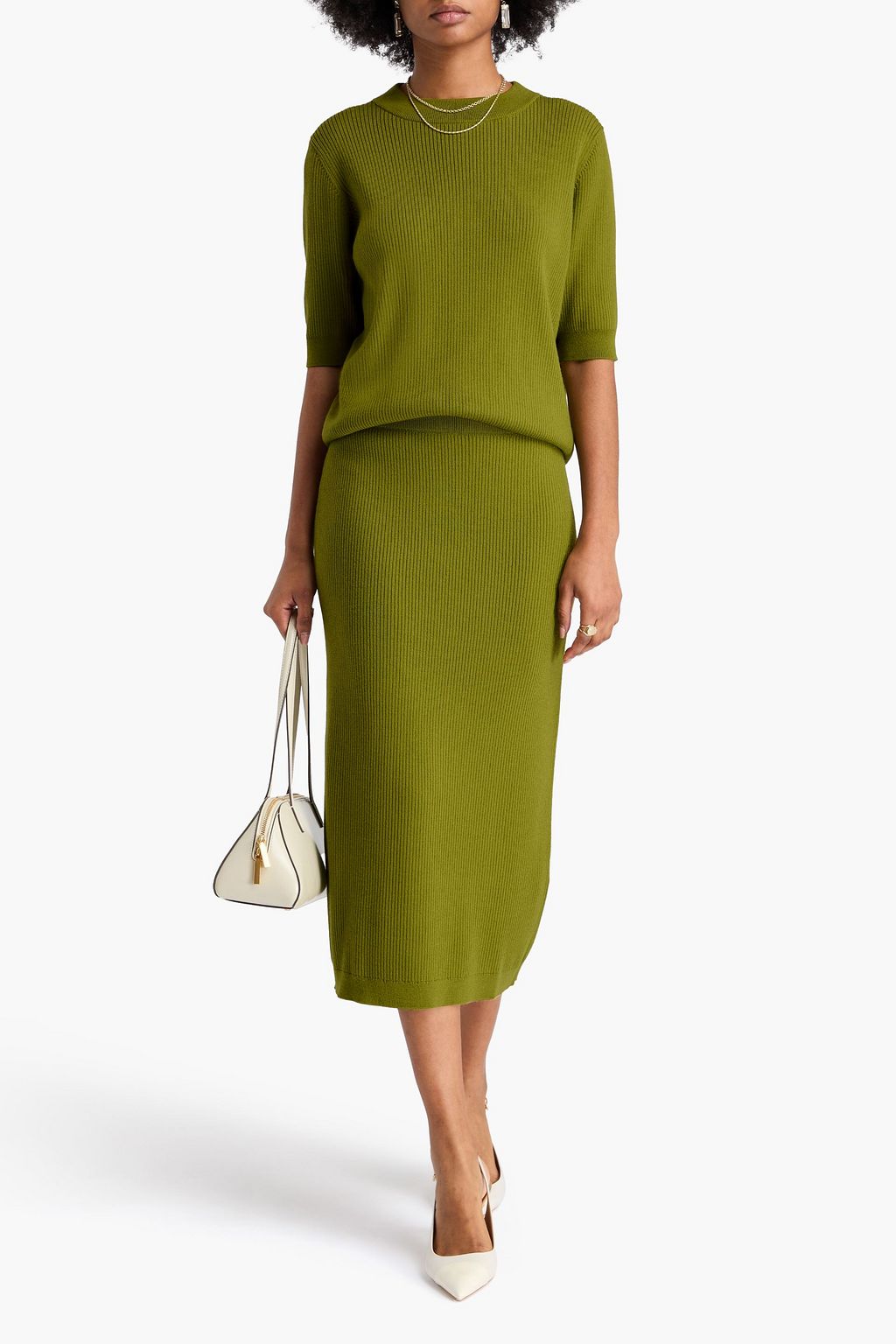 DIANE VON FURSTENBERG Carmel ribbed-knit sweater