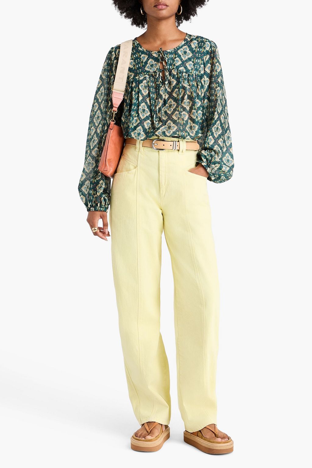 ISABEL MARANT ハイライズ テーパードジーンズ