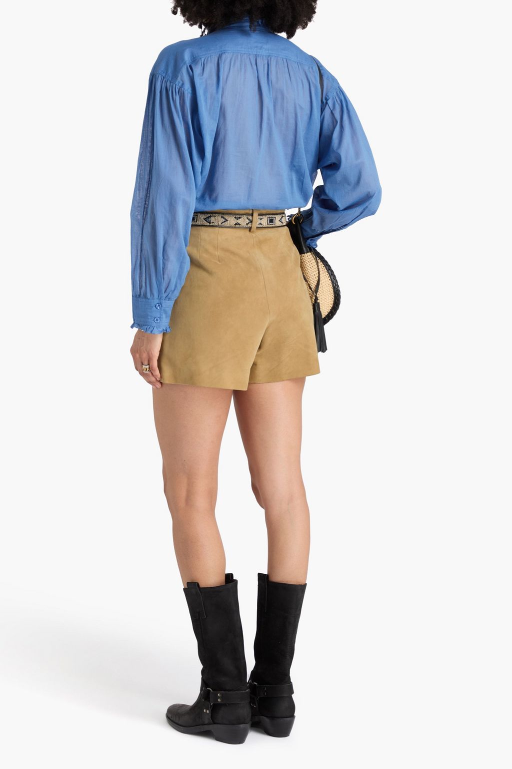 MARANT ÉTOILE コットンボイル ブラウス ラッフル付き