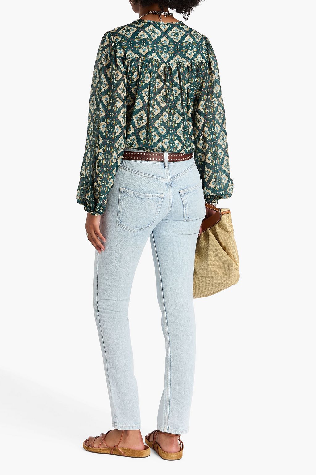 ISABEL MARANT ハイライズ スリムレッグジーンズ
