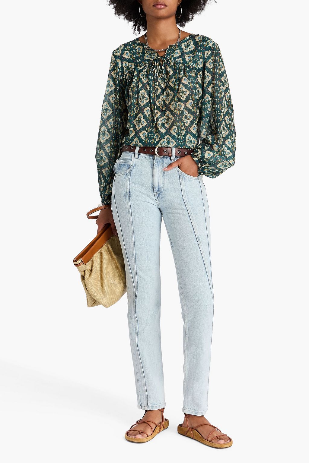 ISABEL MARANT ハイライズ スリムレッグジーンズ