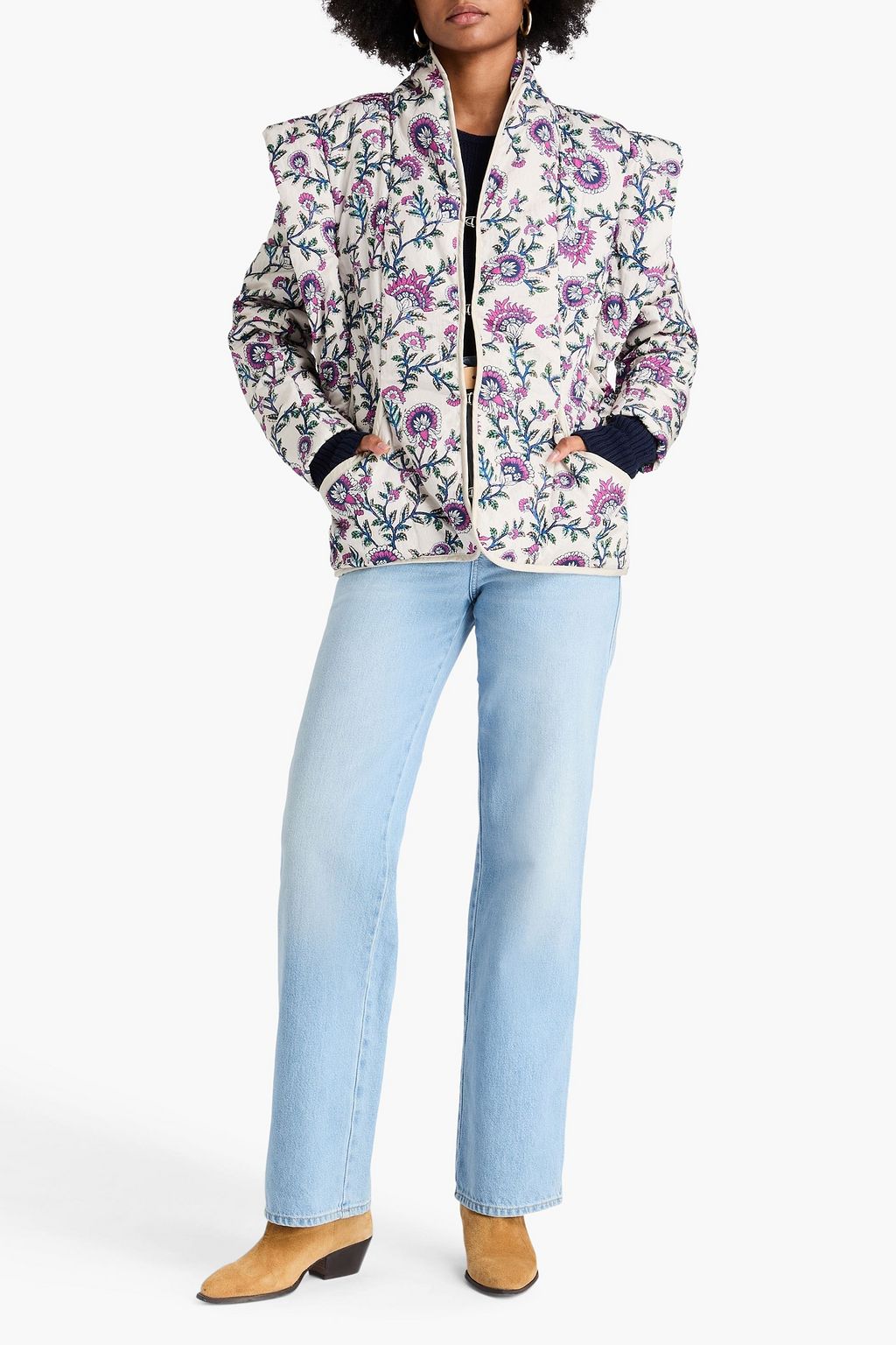 ISABEL MARANT Shelljacke „Janissae“ mit floralem Print