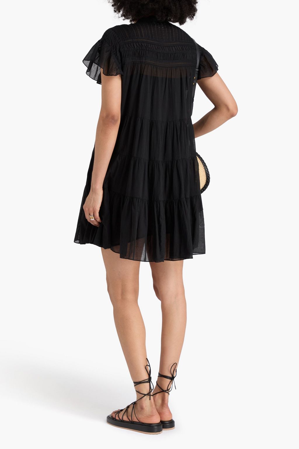 MARANT ÉTOILE Minikleid „Lanikaye“ aus Baumwoll-Voile
