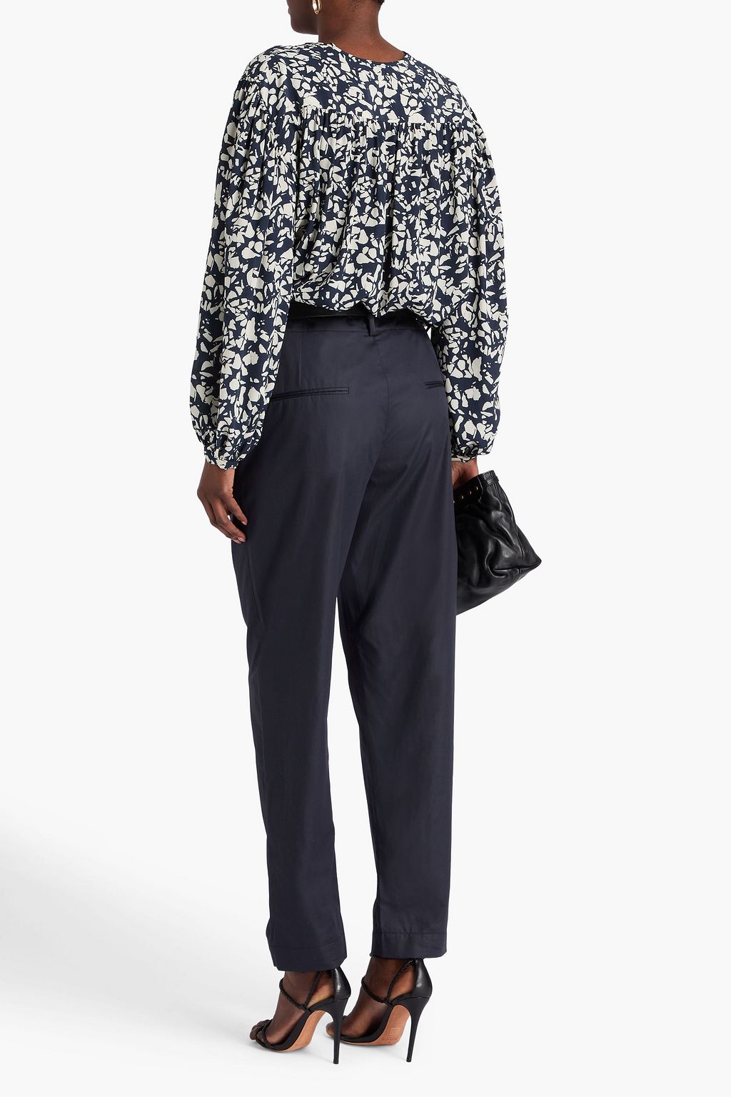 ISABEL MARANT Nestoe cotton-sateen tapered pants