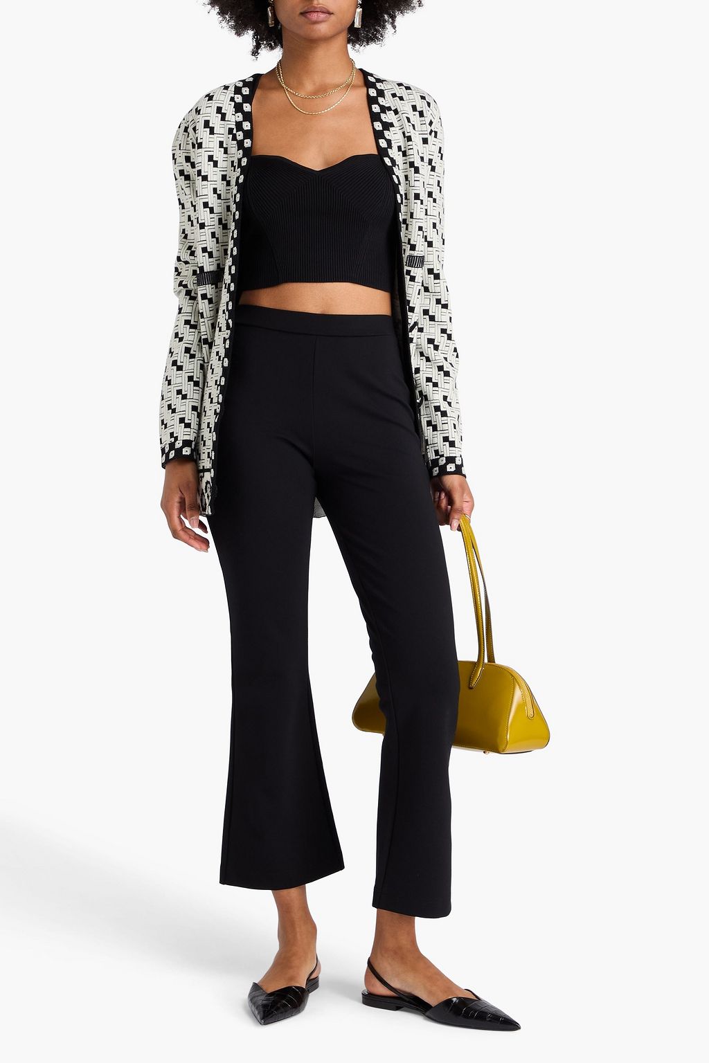 DIANE VON FURSTENBERG Kick-flare-Hose aus Stretch-Jersey