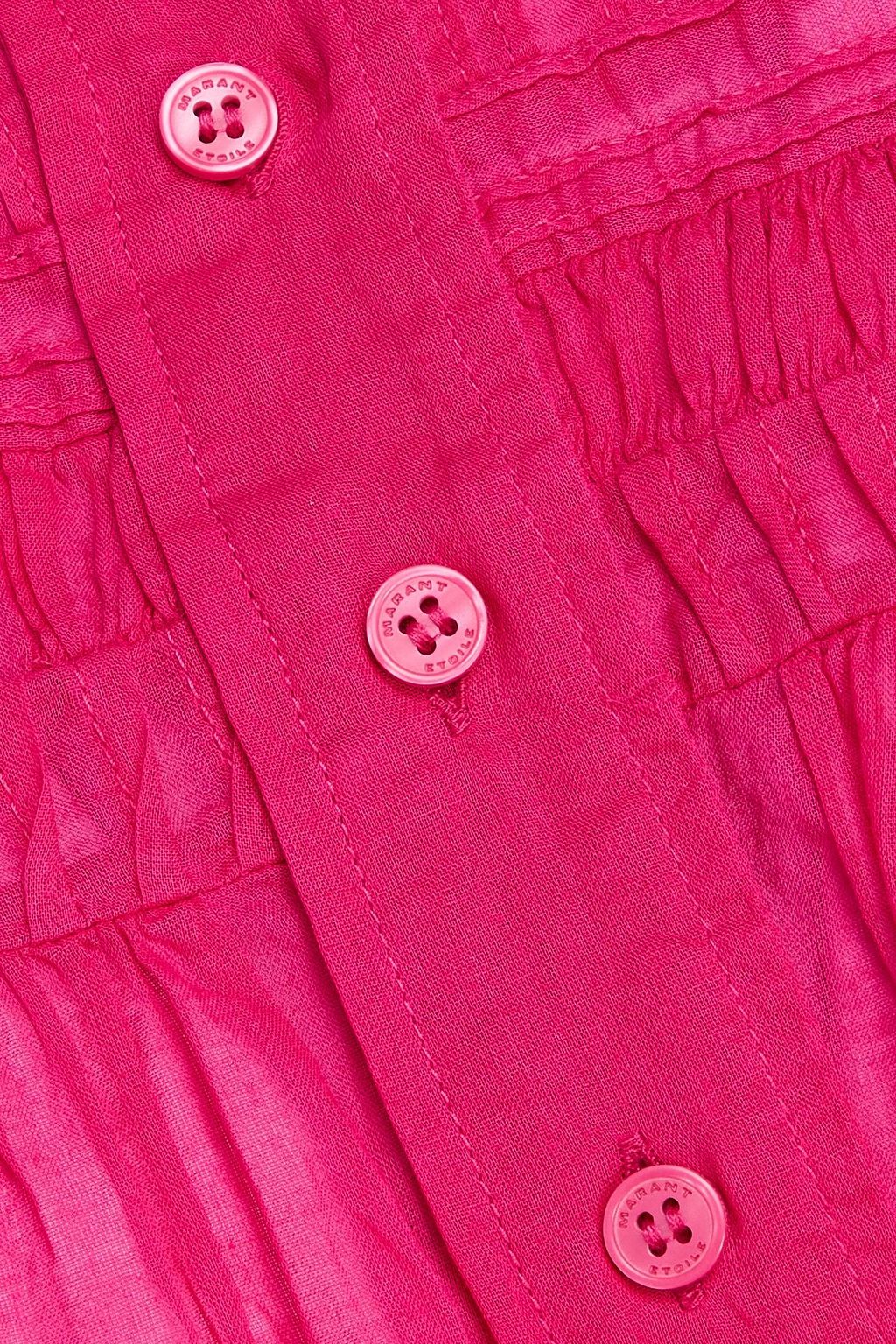 MARANT ÉTOILE Bluse „Leaza“ aus Baumwoll-Voile mit Biesen
