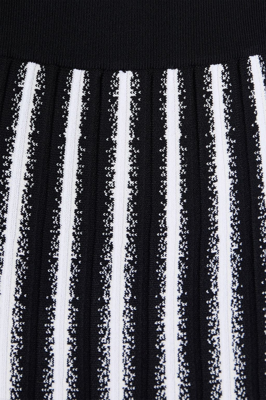 DIANE VON FURSTENBERG Soho striped stretch-knit midi skirt
