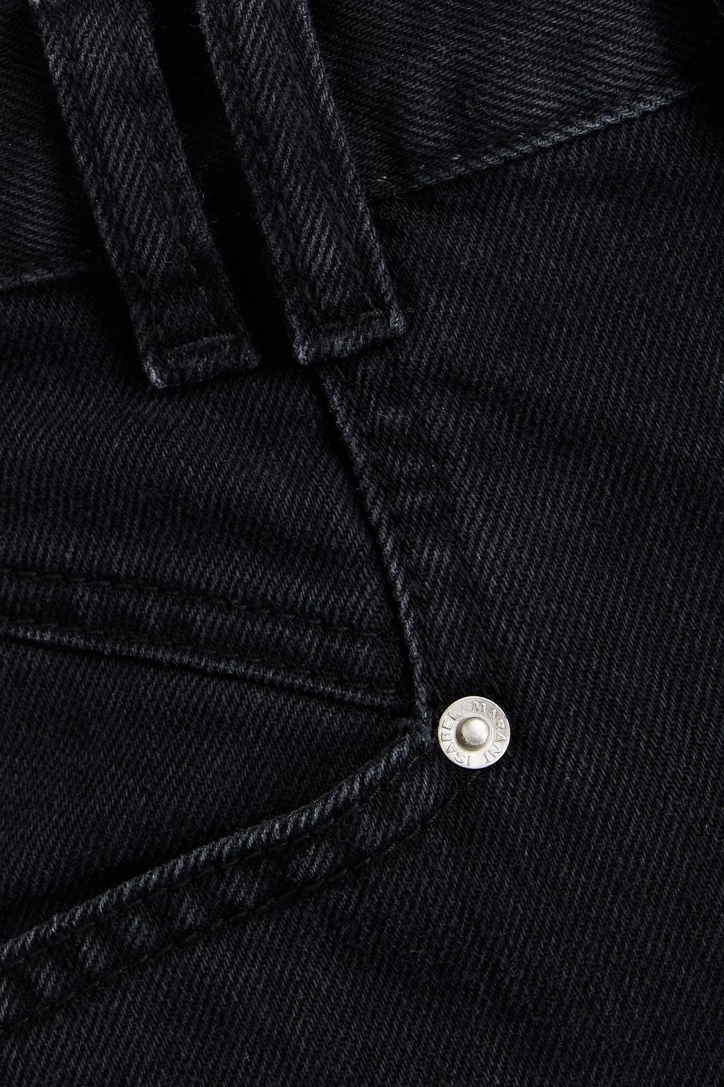ISABEL MARANT クロップド ハイライズ ストレートレッグジーンズ