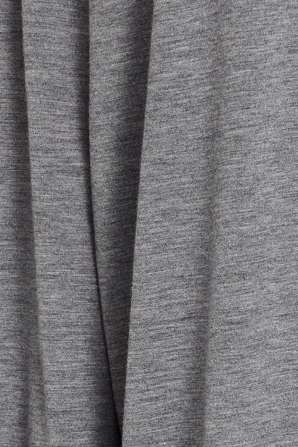 Brunello Cucinelli Bead-embellished Wool-blend Jersey Turtleneck Maxi Dress In Gray